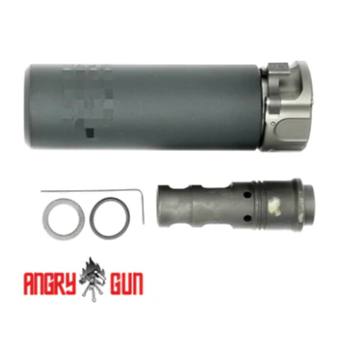 AngryGun Socom 556 Mini Dummy Suppressor - Negro