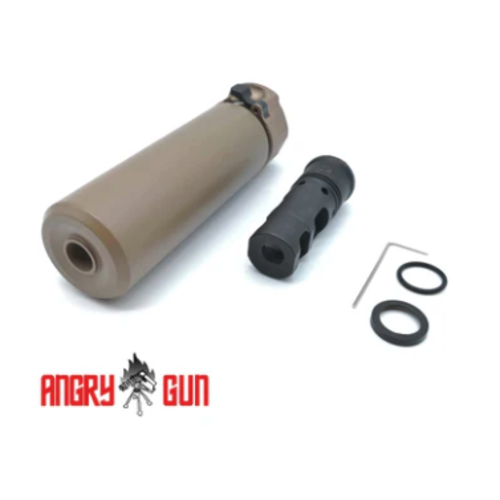 AngryGun Socom 556 Mini Dummy Suppressor - FDE