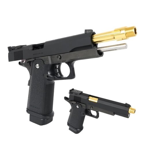 Nine Ball Hi Capa 5.1 Cañón Externo Roscado con TDC - Negro Nine Ball Hi Capa 5.1 Cañón Externo Roscado con TDC - Negro