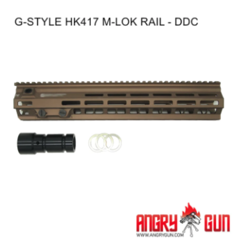 AngryGun G-Style HK417 M-Lok Rail Series Marui NGRS, VFC & KWA - DDC