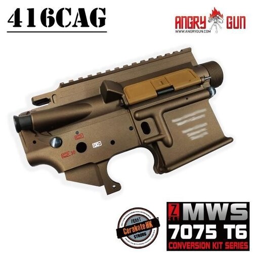 AngryGun Kit Conversión 416 CAG Rail 14,5" para Tokyo Marui MWS - FDE