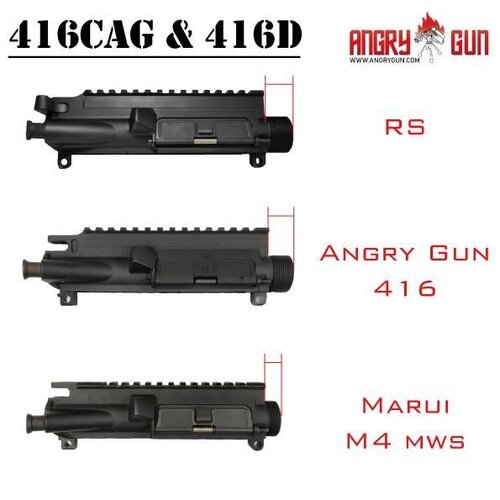 AngryGun Kit Conversión 416 CAG Rail 14,5" para Tokyo Marui MWS - FDE