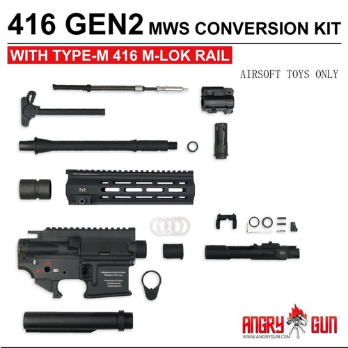 AngryGun Kit Conversión 416 Gen 2 con Rail Tipo M M-lok AngryGun Kit Conversión 416 Gen 2 con Rail Tipo M M-lok