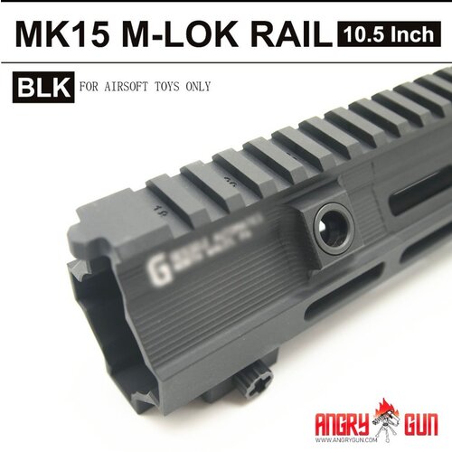 AngryGun Rail Super Modular HK416 M-Lok -10.5" (Version Umarex/VFC) - Negro