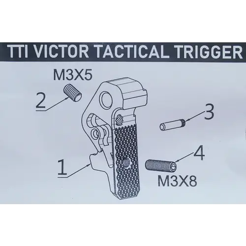 TTI VICTOR Tactical Trigger (for AAP01 /TP22/G-Series) - Black
