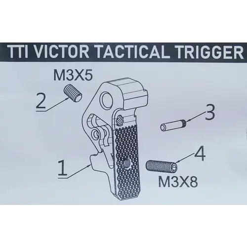 TTI VICTOR Tactical Trigger (for AAP01 /TP22/G-Series) - Silver