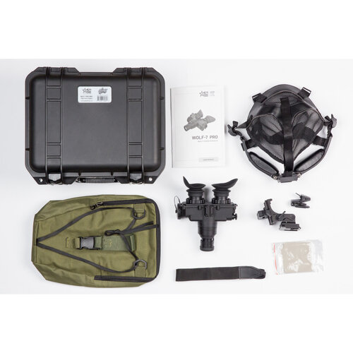 AGM KIT Wolf-7 Pro NW1 – Night Vision Goggle with Gen 2+ "Level 1", P45-White Phosphor IIT.