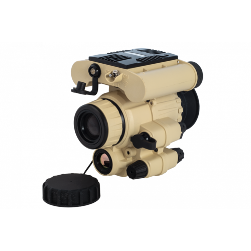 AGM F14-AP – Fusion Tactical Monocular, Thermal 640x512 (50 Hz) Channel Fused with Advanced Performance Photonis FOM 1800-2300 Auto-Gated Gen 2+ (ECHO), P43-Green Phosphor IIT