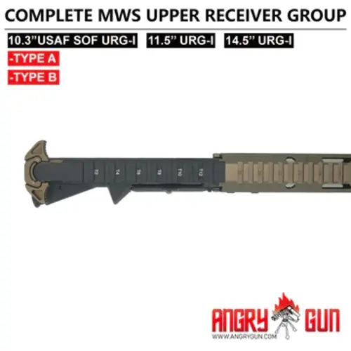 AngryGun Upper Completo URG-I USAF SOF 10,3" CNC - TM MWS  - Tipo A