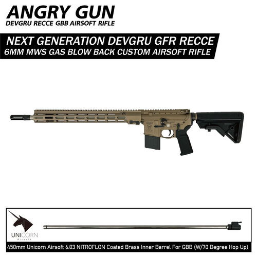 AngryGun DEVGRU Recce Custom GBB Rifle - High Speed Version