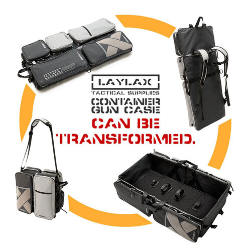 Laylax containter Gun Case Black/Grey - Copy