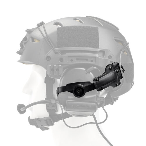 WADSN Helmet Rail Mount Kit for Comtac 2 & 3 - Black