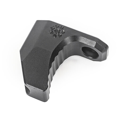 Metal KeyMod & M-lok Hand Stop con Logo - Negro