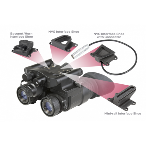 AGM AGM NVG-50 AP – Dual Tube Night Vision Goggle/Binocular 51 degree FOV with Advance Perfermance Auto-Gated Gen 2+ FOM1800 Auto-Gated, P43-Green Phosphor IIT.