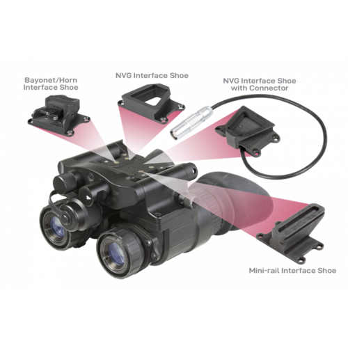 AGM AGM NVG-50 APW – Dual Tube Night Vision Goggle/Binocular 51 degree FOV with Advance Perfermance Auto-Gated Gen 2+ FOM1800 Auto-Gated, P45-White Phosphor IIT.