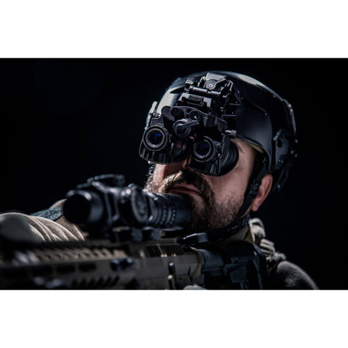 AGM AGM NVG-50 APW – Dual Tube Night Vision Goggle/Binocular 51 degree FOV with Advance Perfermance Auto-Gated Gen 2+ FOM1800 Auto-Gated, P45-White Phosphor IIT.