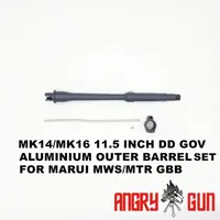 MK14/MK16 (11.5") DD Gov Aluminium Outer Barrel Set for Marui MWS/MTR