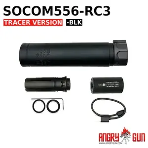 AngryGun Socom556-RC3 Tracer Blaster - Negro Full Marking Version
