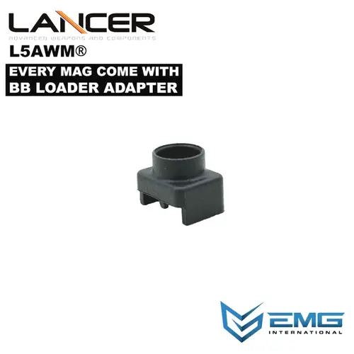 AngryGun EMG Lancer Systems Licensed L5AWM v2 Mws Magazine - 300BLK Transluced Smoke