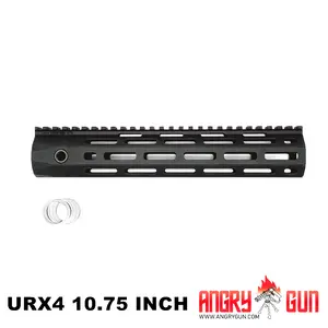 AngryGun Rail URX-4 M-Lock 10.75 inch -  Negro AEG, MWS, GBB & PTW