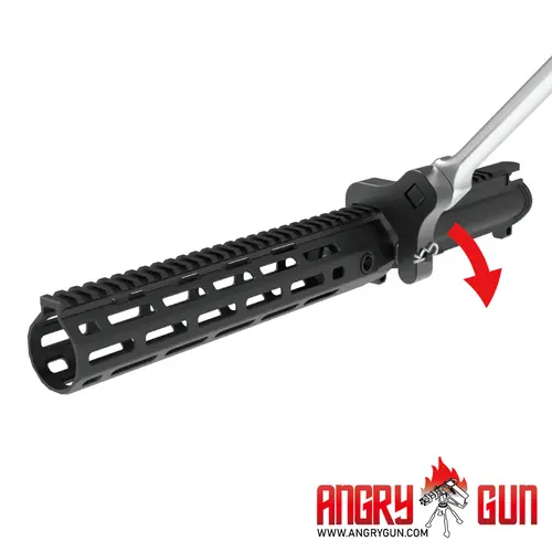 AngryGun Rail URX-4 M-Lock 10.75 inch -  Negro AEG, MWS, GBB & PTW