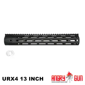 AngryGun Rail URX-4 M-Lock 13 inch -  Negro AEG, MWS, GBB & PTW