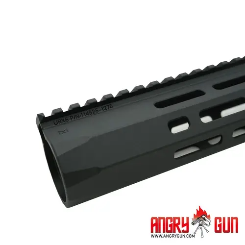AngryGun Rail URX-6 M-Lock 12.75 inch -  Negro AEG, MWS, GBB & PTW