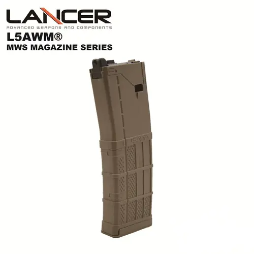 AngryGun EMG Lancer Systems Licensed L5AWM v2 Mws Magazine - FDE