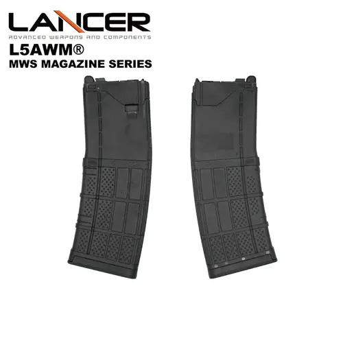 AngryGun Cargador MWS v2 Licenciado L5AWM EMG Sistema Lancer - Negro