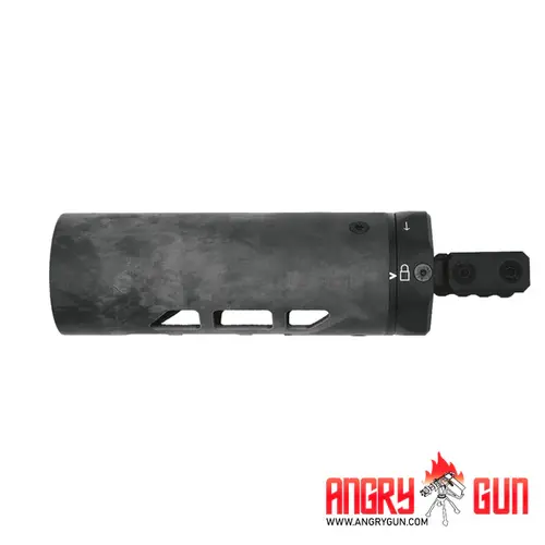 AngryGun Cubierta para Supresor M-RAC Style (Tipo B) - Fibra de Carbono Negra 6,5 pulgadas -  AFPG MCX LT)
