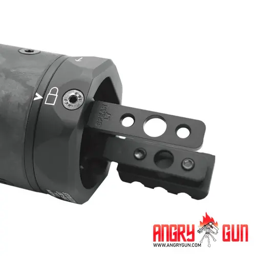 AngryGun Cubierta para Supresor M-RAC Style (Tipo B) - Fibra de Carbono Negra 6,5 pulgadas -  AFPG MCX LT)