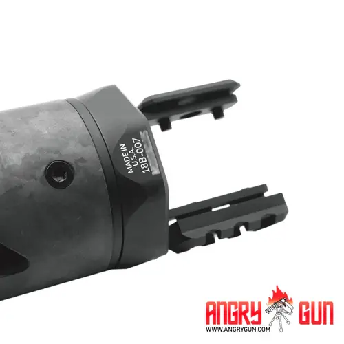 AngryGun Cubierta para Supresor M-RAC Style (Tipo B) - Fibra de Carbono Negra 6,5 pulgadas -  AFPG MCX LT)
