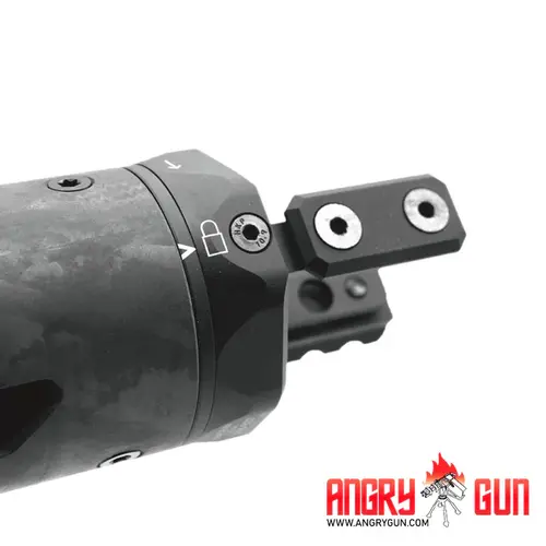 AngryGun Cubierta para Supresor M-RAC Style (Tipo B) - Fibra de Carbono Negra 6,5 pulgadas -  AFPG MCX LT)
