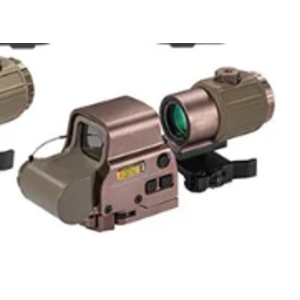 WADSN HHS 558 Red/Green Holographic Hybrid Sight - EXPS with G43 Magnifier - FDE (with Logo)
