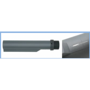 AngryGun Mil-Spec CNC 6 Position buffer tube - Marui MWS Version - Cerakote Grey - With Royal Marines Commando Dagger Logo AngryGun Mil-Spec CNC 6 Position buffer tube - Marui MWS Version - Cerakote Grey - With Royal Marines Commando Dagger Logo