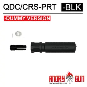 AngryGun Silenciador Licenciado KAC Dummy QDC/CRS-PRT - Negro