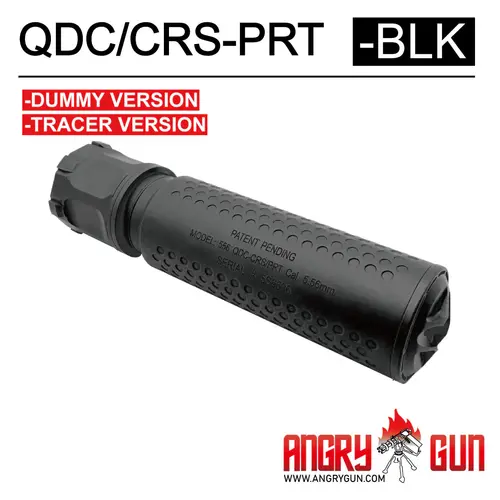 AngryGun KAC Licensed QDC/CRS-PRT Suppressor Dummy Version - Black AngryGun KAC Licensed QDC/CRS-PRT Suppressor Dummy Version - Black