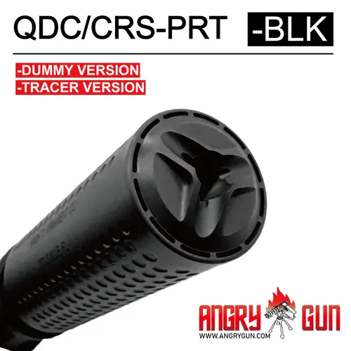 AngryGun KAC Licensed QDC/CRS-PRT Suppressor Dummy Version - Black AngryGun KAC Licensed QDC/CRS-PRT Suppressor Dummy Version - Black