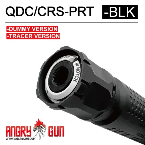 AngryGun KAC Licensed QDC/CRS-PRT Suppressor Dummy Version - Black AngryGun KAC Licensed QDC/CRS-PRT Suppressor Dummy Version - Black