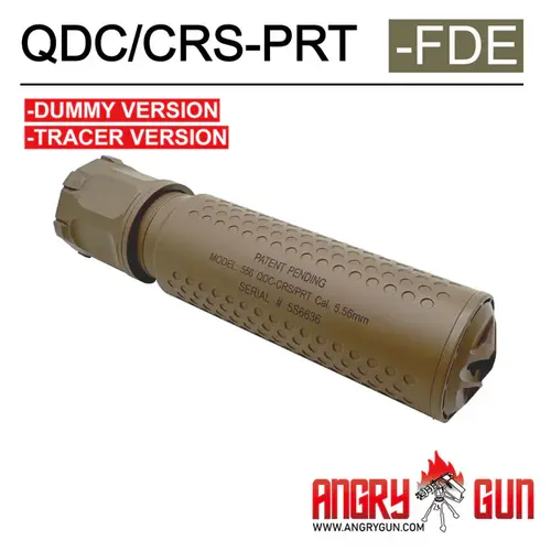 AngryGun KAC Licensed QDC/CRS-PRT Suppressor Dummy Version - FDE AngryGun KAC Licensed QDC/CRS-PRT Suppressor Dummy Version - FDE