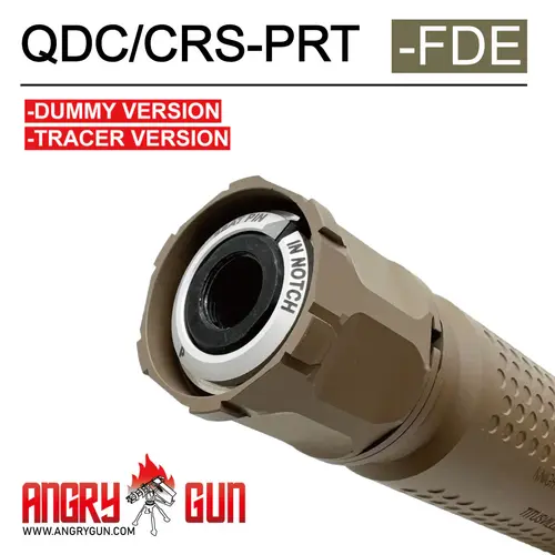 AngryGun KAC Licensed QDC/CRS-PRT Suppressor Tracer Version - FDE