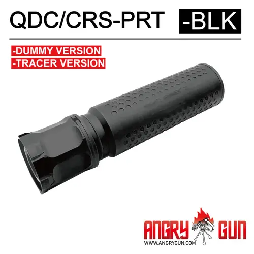 AngryGun KAC Licensed QDC/CRS-PRT Suppressor Tracer Version - Black