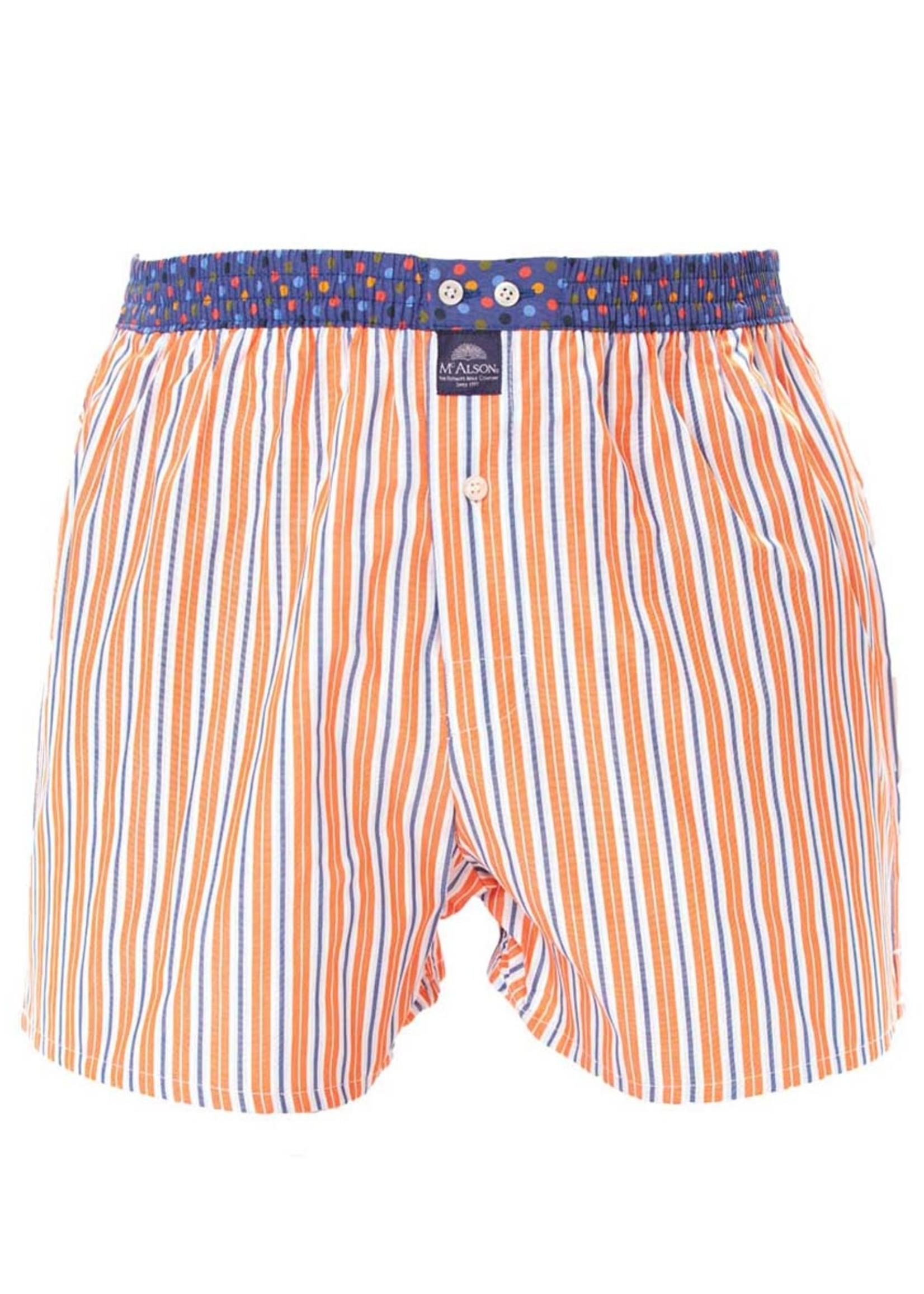 MC ALSON M4418 - Striped orange & blue