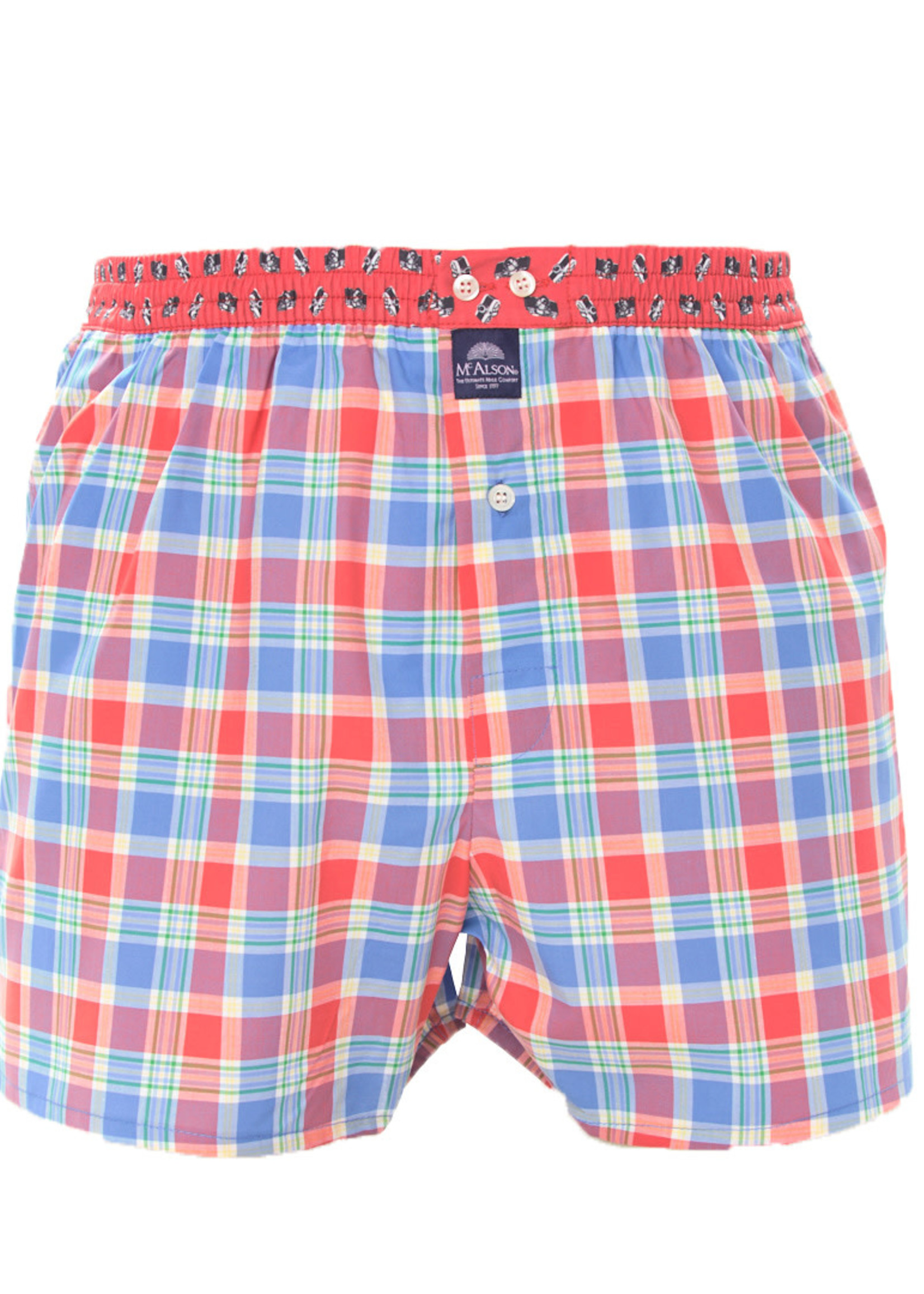 MC ALSON M4129 - Gingham red & blue