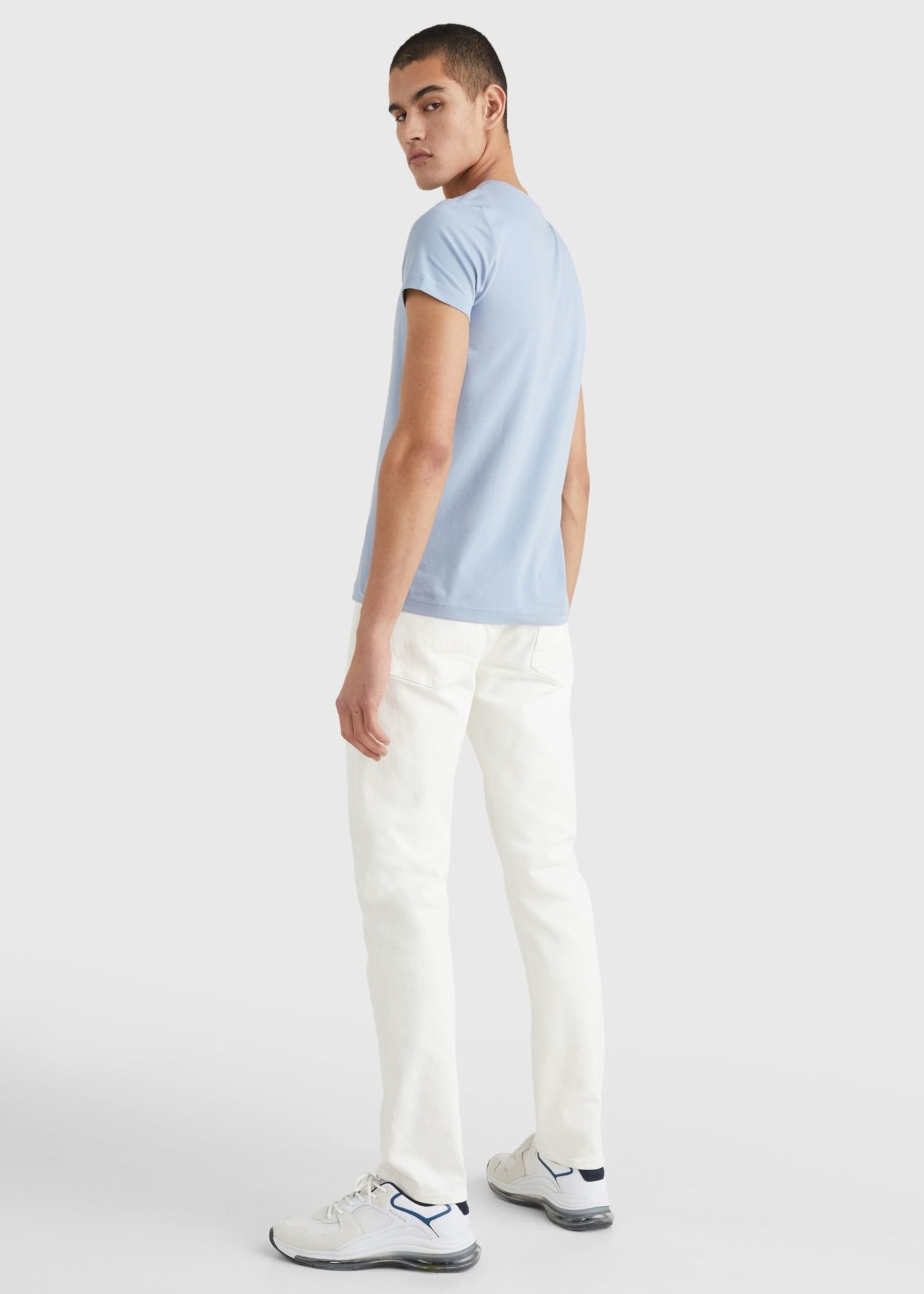 Tommy Hilfiger T-shirt ajustée en coton bio stretch