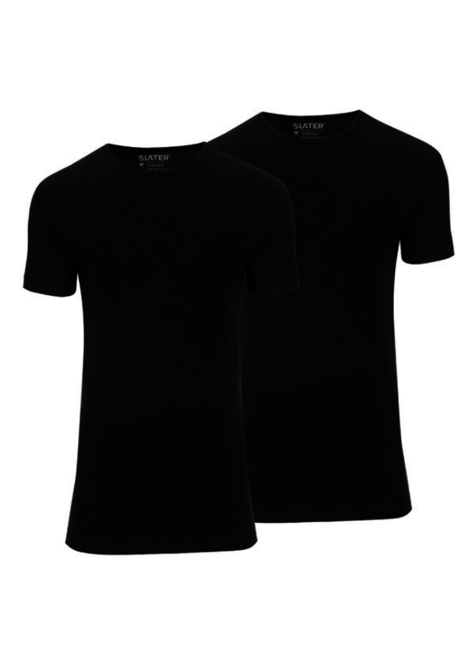 SLATER Stretch Ronde Hals T-shirt 2-Pack