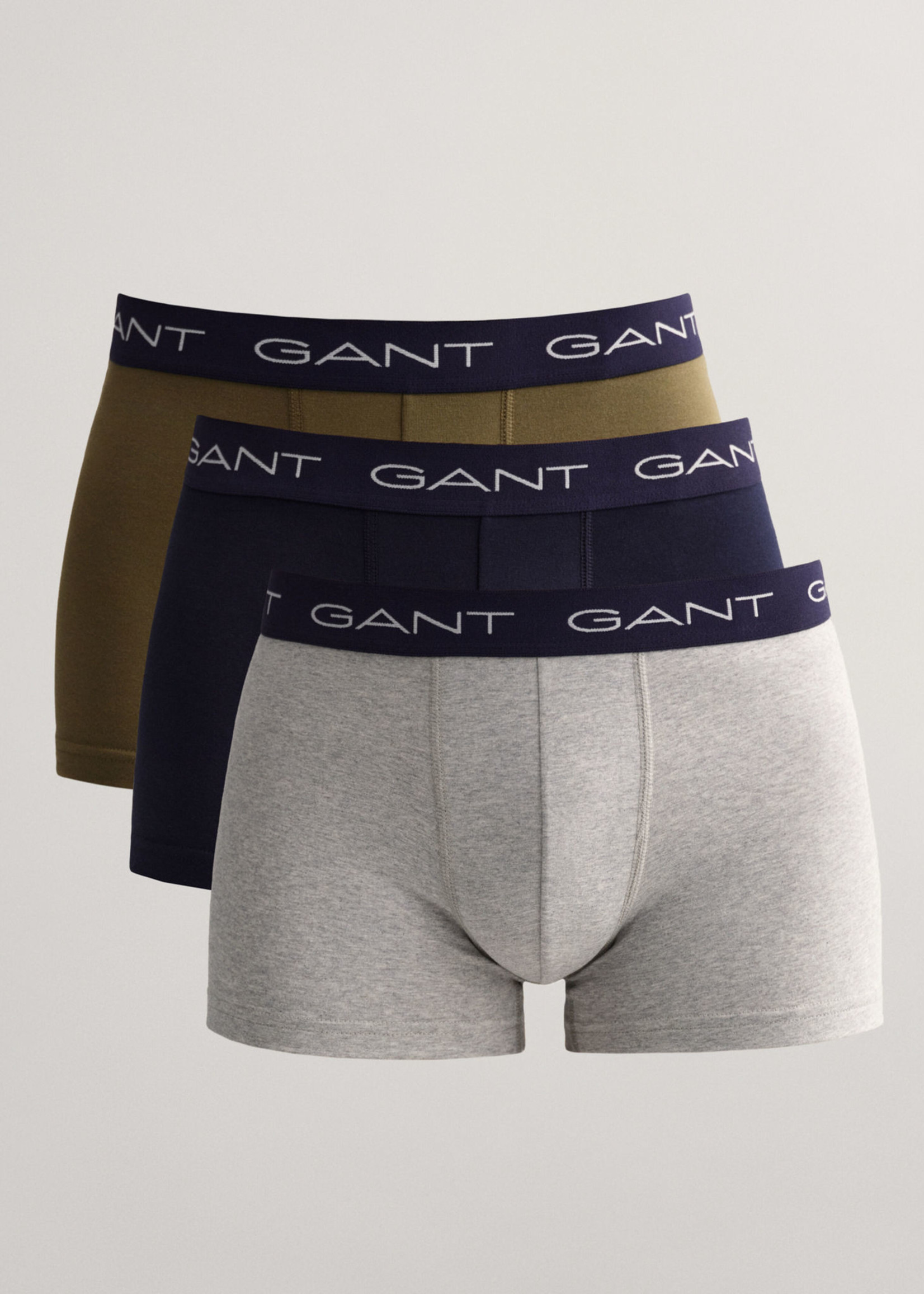 GANT 3-Pack Trunks - Light Grey Melange