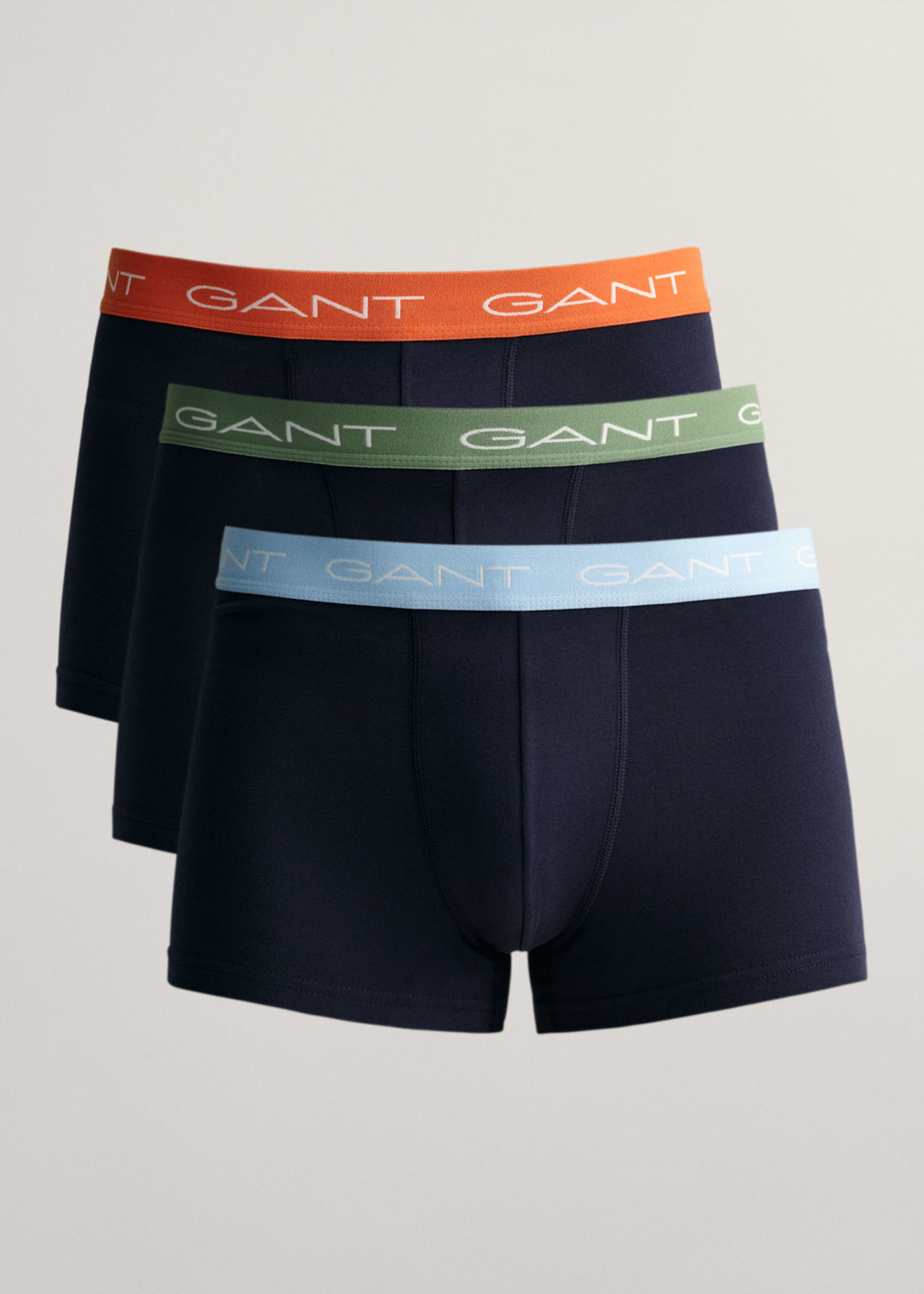 GANT Set van drie boxershorts - Waterfall Blue