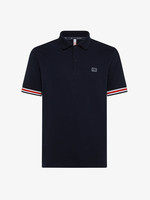 SUN68 Polo Stripes On Front Placket & Cuffs EL.
