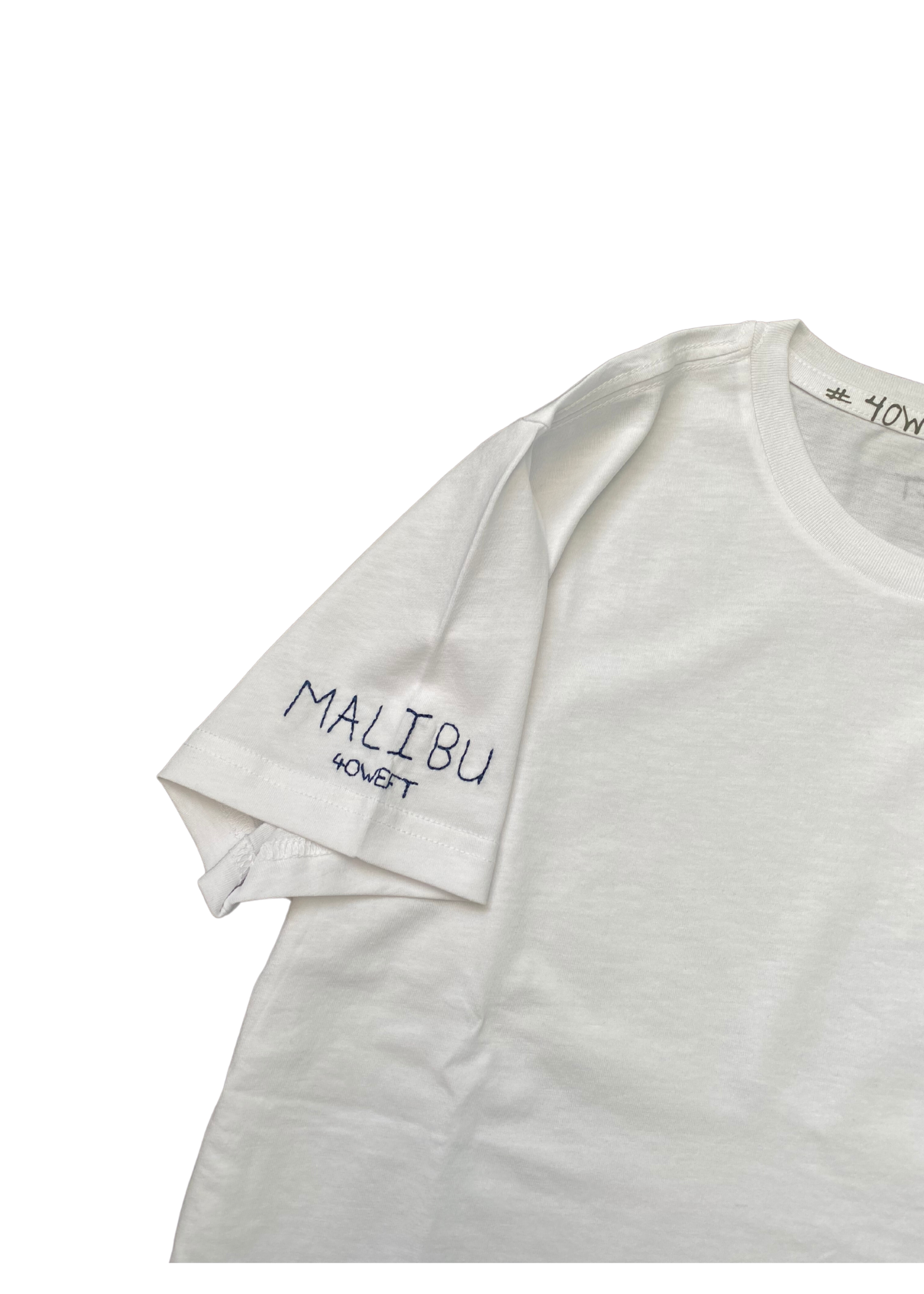 40WEFT Malibu T-shirt met ronde hals - Wit